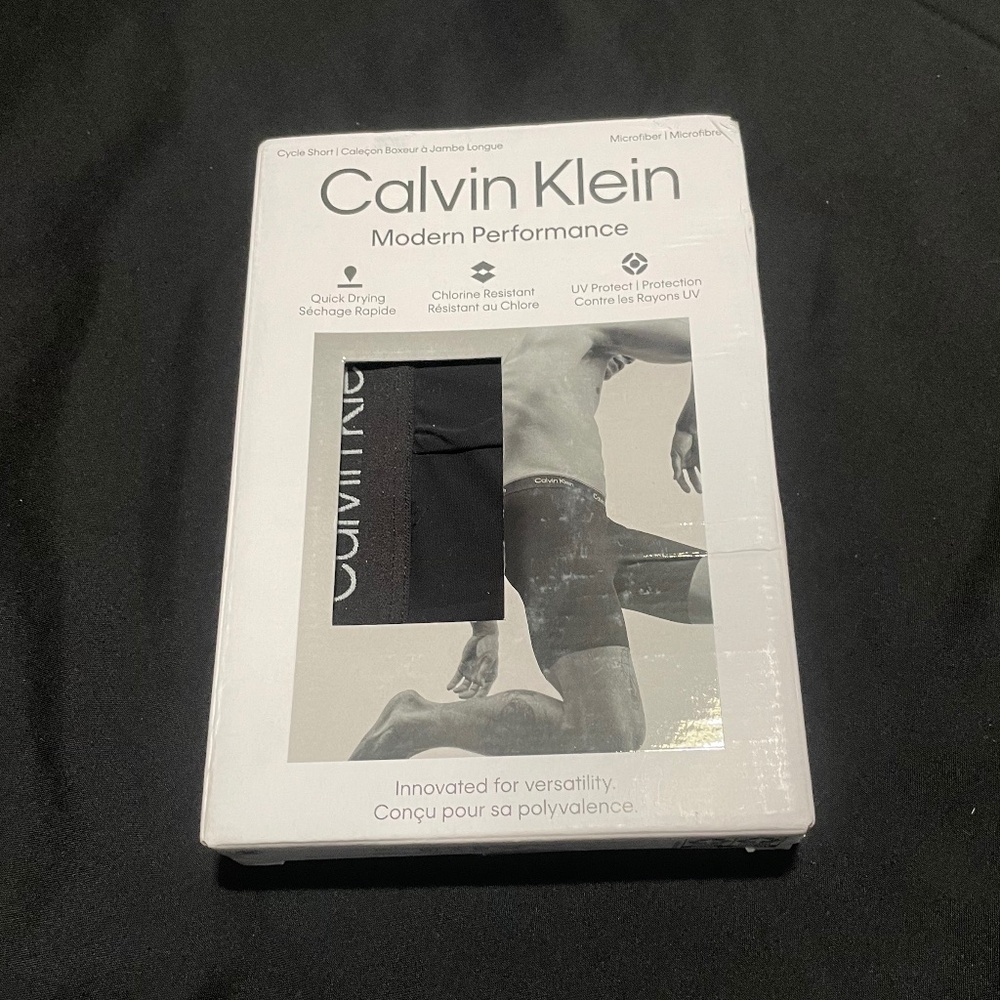 Calvin Klein, Modern Performance Cycle Shorts, Black, Small, #61903542 #NB3542